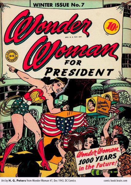 wonder woman president féministe modèle fille garçon empowerment